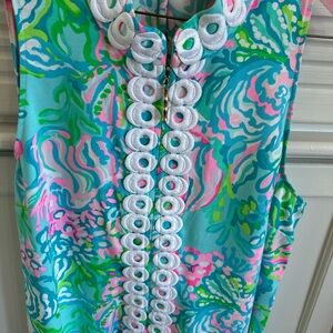 Lilly Pulitzer Sleeveless Dress with White Accents